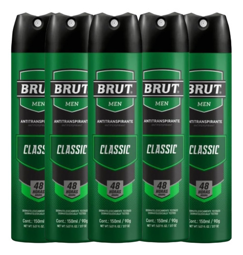 Brut Desodorante Aero Classic Masculino 150ml - 5und