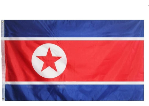 Bandera De Corea Del Norte  150 Cm X 90 Cm