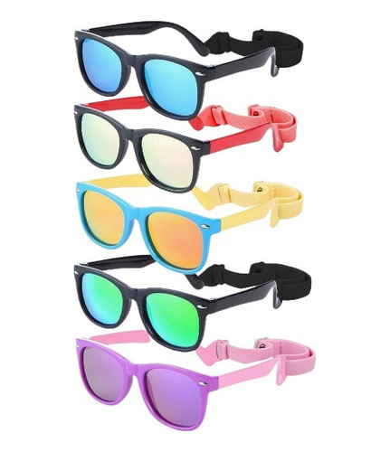 Lentes De Sol Para Niños Polarizados Protección Uv Set De 5