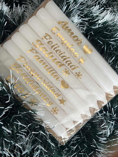 Velas Navidad Personalizadas Con Deseos