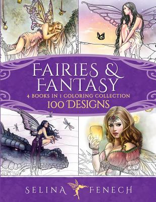 Libro Fairies And Fantasy Coloring Collection: 4 Books In...