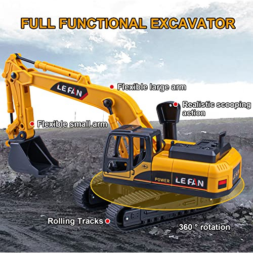 Camión Semirremolque Rc Excavadora, Coche De Control R...