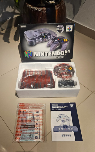 Console Nintendo 64 Clear Black N64 Raro Completo (Usado)