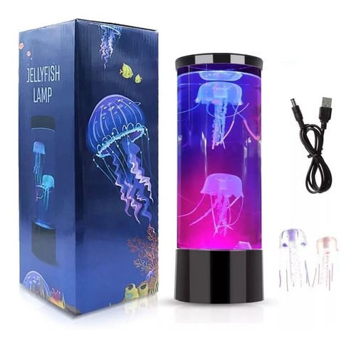 Lámpara Medusa Luz Led Decorativa 6 Colores 3d Usb