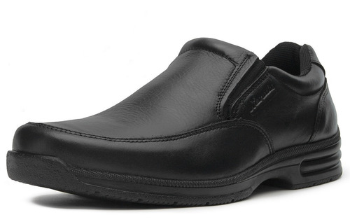 Zapato Caballero Nevada Corte Piel Comodos Negro 25-30