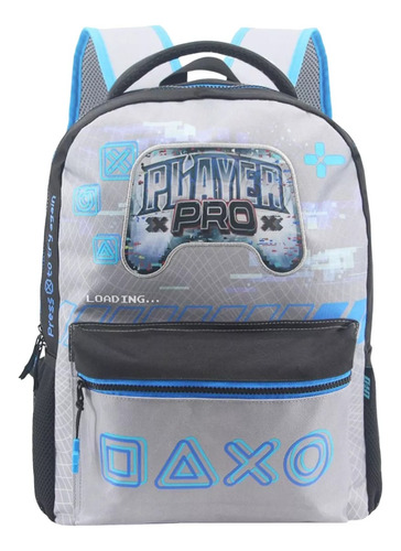 Mochila Escolar Player Pro Gamer Lsd 16  Mossi Marroquineria