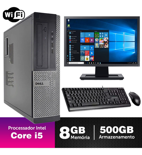 Computador Usado Dell Optiplex Int I5 2g 8gb 500gb Mon19w