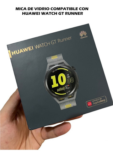 Imagen 4 de 4 de Mica Protector Pantalla 3d Compatible Huawei Watch Gt Runner