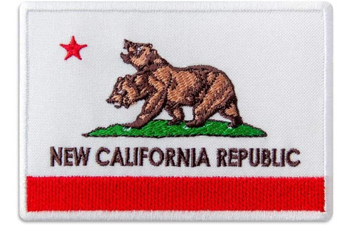Parche Bordado Con La Bandera De La Republica De California