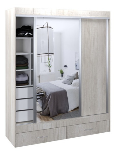 Placard Vestidor Combinable Premium Espejo 180x220 503 T+