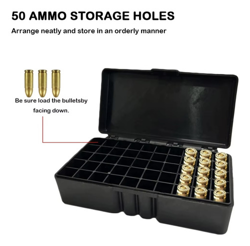 Caja De Municiones 9 Mm 50 Rondas