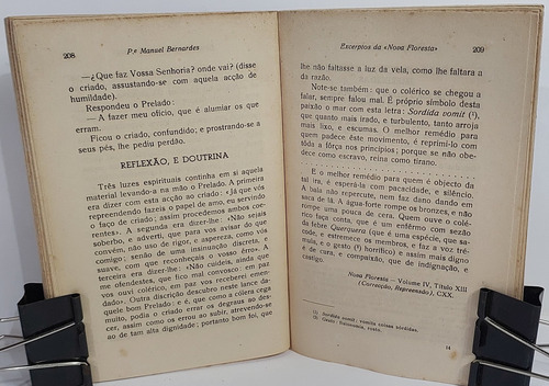 Excerptos Da Nova Floresta - Manuel Bernardes - Ensaio Histórico-crítico, Seleção, Notas E Índices Remissivos - 1942 (Usado)