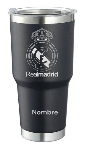 Termo Personalizado Real Madrid Grabado Laser 30 Oz