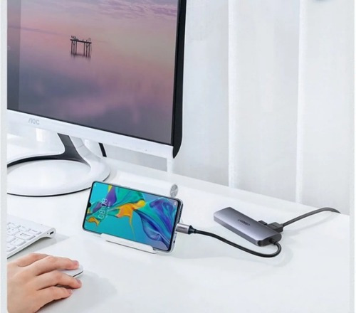 Adaptador Usb C 6 En 1 Multipuerto Ugreen Hub Usb C Hdmi 4k