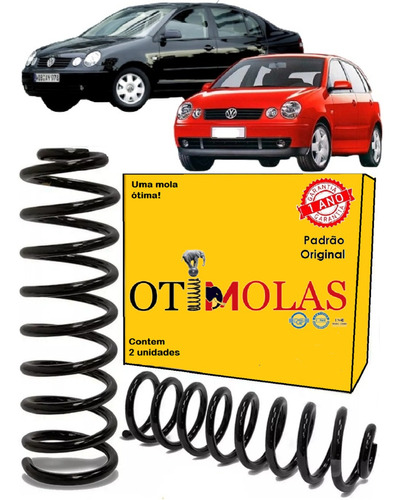 2 Mola Dianteira Polo Sedan 1.6 C/ar 2010 2011 2012 2013 14