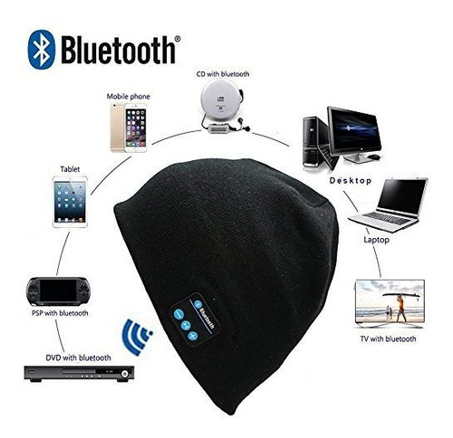 Gorro Bluetooth, Gorro Inalambrico Unisex Para Auriculares R
