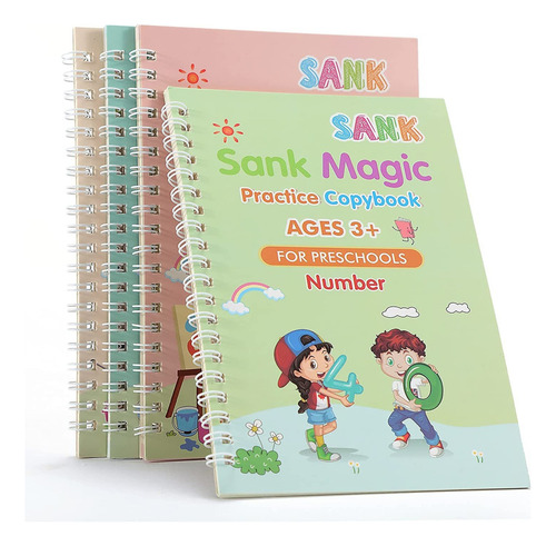 Sank Magic - Kit De Livros De Caligrafia Reutilizável 4
