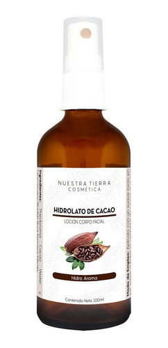 Hidrolato Orgánico De Cacao Desinflamante-anti-ojeras 120ml