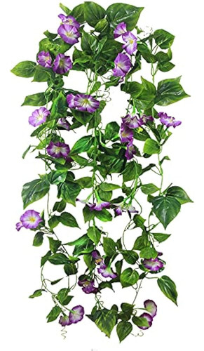 Ferial 2 Pcs Artificial Vines 15feet Silk Flower Garland For