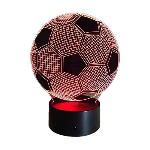 Luz De Fútbol 3d, Luz Nocturna Decorativa 3d De 7 Colores