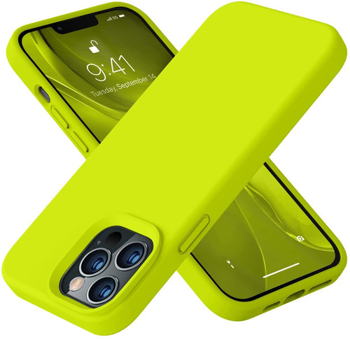 Funda Vooii Para iPhone 13 Pro Max 6.7 (verde Fluor)