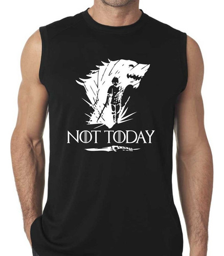 Remera Games Of Thrones Not Today Musculosa 100% Algodón