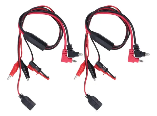 Cables De Prueba Fasizi 15A – Conecta Con Seguridad Tus Proyectos Electrónicos (Par Rojo/Negro)