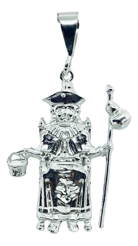 Dije De Santo Niño De Atocha Plano Mediano (deperlá Plata)