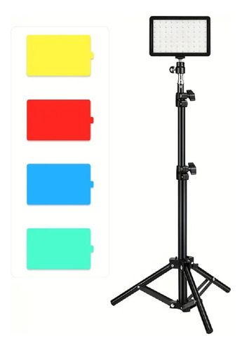 Foco Luz Led C/gelatina De Colores Para Fotografía Barberia