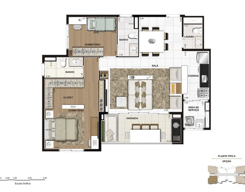 Imagem 5 de 5 de Home Espaço Ceramica 69m 2 Dorms 1 S São Caetano Do Sul