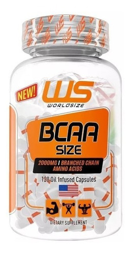 Bcaa 2000mg 120 Cápsulas - World Size