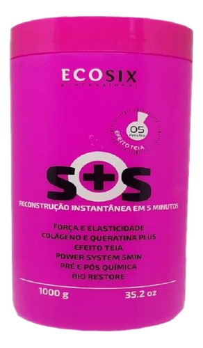 Ecosix Sos Teia Máscara Reconstrução Instantânea 1 Kg