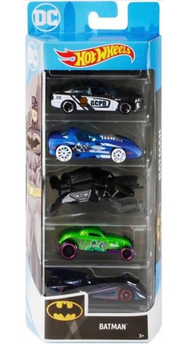 Hot Wheels Conjunto C/ 5 Carros Batman Ghp54 - Mattel