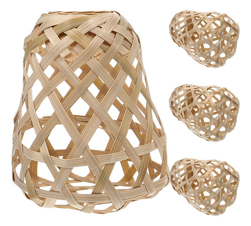 Lámpara De Techo Lighting Guard Bamboo Lampshade, 4 Unidades