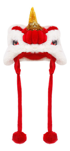 Gorro De Baile Con Forma De Gato Y León, Estilo Chino, Para