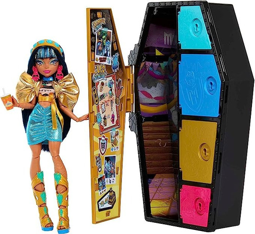 Monster High Muñeca Skulltimates Set Cleo De Nile