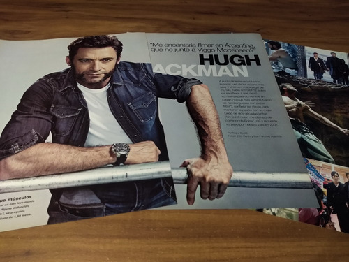 (r141) Hugh Jackman * Clippings Revista 3 Pgs * 2013 (Usado)