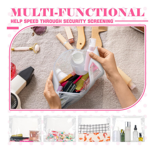 Bolsas De Cosméticos Transparentes Xuniea 100 Unidades Mini