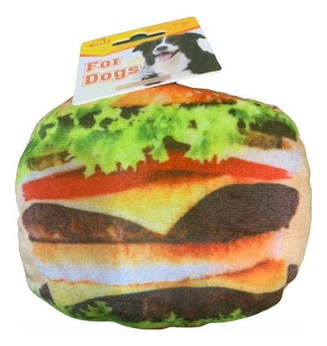 Juguete Importado Hamburguesa Plush Para Perros Peluche