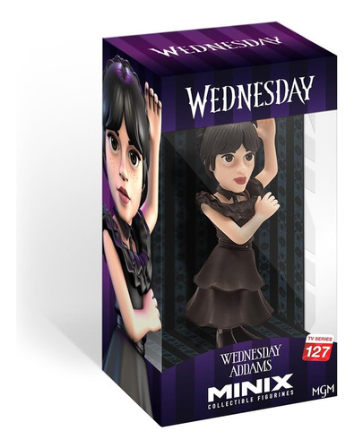 Figura Wednesday Merlina Addams 127 Minix 12cm  M4e  