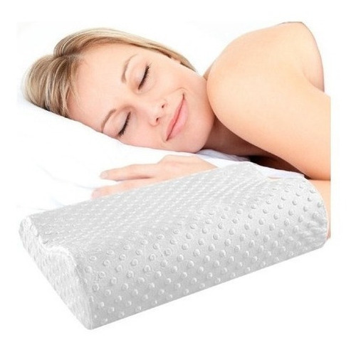 Almohada Ortopedica Terapeutica Espuma Memory Foam Color Blanco