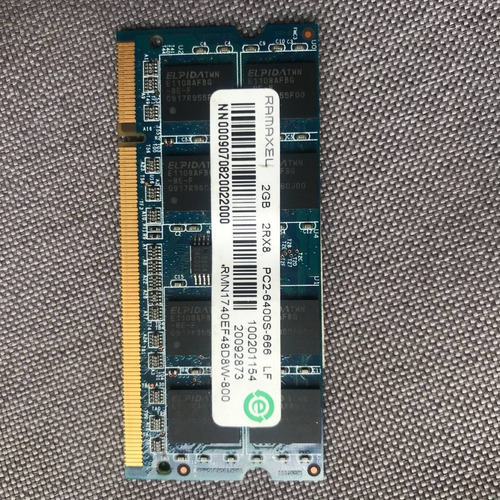 Memoria Ram Ddr2 2gb Laptop