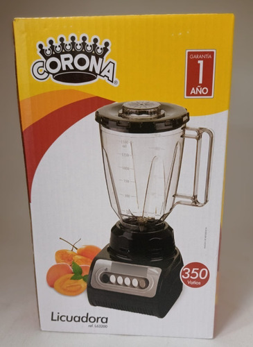 Imagen 3 de 3 de Licuadora Corona Negra 350 Vatios