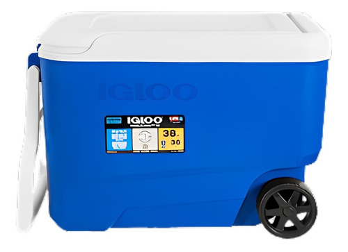 Hielera Portatil Asas Llantas Resistente 36lts Igloo