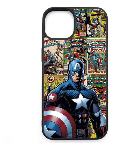 Funda Protector Case Para iPhone 14 Plus Capitan America