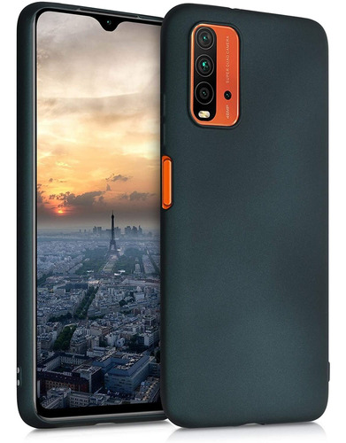 Funda Suave Delgada Flaxible Xiaomi Redmi 9t  Metallic Teal