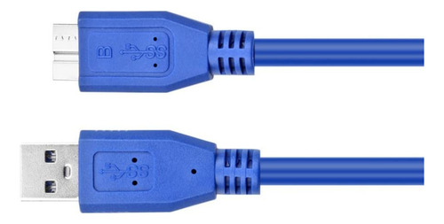 Cabo Usb 3.0 Para Case Hd Externo 1 Metro Kit C/ 2 Un