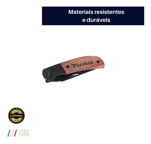 Canivete Esportivo Caça Pesca Faca De Corte Orig Fiat Toro