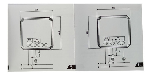 Imagen 3 de 4 de Interruptor Wifi Mini 5a Doble Salida Smart Domotica Ficatto