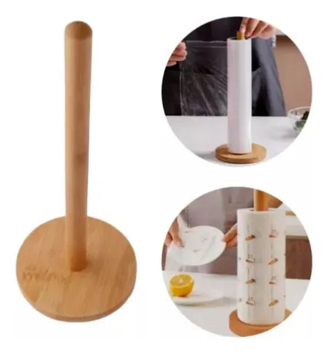 comprar Porta Papel Toalha De Mesa Cozinha Bambu Natural Guardanapo